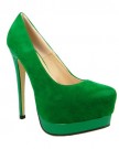 Salt-Pepper-Amina-Womens-High-Stiletto-Heel-Platform-Court-Shoes-Green-Size-UK-4-0-0
