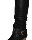Sexy-New-Faux-Leather-Fur-Lined-Knee-High-Heel-Khaki-Black-Brown-Cowboy-Boots-0