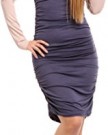 Sexy-Stretchy-Bodycon-Ruched-V-Neck-Dress-Long-Sleeve-Sizes-UK-10-18-886a-UK-1416-Beige-Graphite-0-0