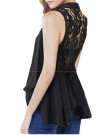 Sexy-Vest-Lace-Back-See-Through-Hem-Pleated-Chiffon-Blouses-Tops-Shirts-for-Women-XL-Black-0-0
