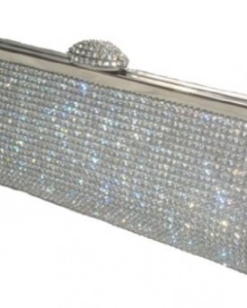 Shimmering-Quality-Crystal-Silver-Both-Sides-Diamante-Evening-bag-Clutch-Purse-Party-Wedding-0