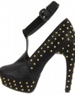 Shoehorne-Bar05-Womens-Black-Faux-Nubuck-Leather-Studded-T-Bar-High-Banana-Platform-Heel-Shoes-w-ankle-strap-Ladies-UK-Size-5-0-2