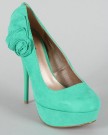 Shoehorne-Neutral-388-Womens-Sea-Green-Suede-Ruffled-Bow-Back-Stiletto-High-Heel-Platforms-Court-Shoes-Ladies-Shoe-Size-55-0-0
