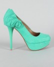 Shoehorne-Neutral-388-Womens-Sea-Green-Suede-Ruffled-Bow-Back-Stiletto-High-Heel-Platforms-Court-Shoes-Ladies-Shoe-Size-55-0-1