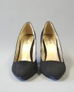 Shoehorne-Womens-Black-Faux-Suede-Chunky-High-Heel-Court-Shoes-Pumps-Ladies-Shoe-Size-45-0