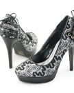 Shoezy-Womens-Black-Lace-Glitter-High-Heels-Platform-Pumps-Evening-Party-Shoes-0