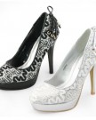Shoezy-Womens-Black-Lace-Glitter-High-Heels-Platform-Pumps-Evening-Party-Shoes-0-3