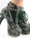 Show-Story-Green-Lace-Up-Buckle-High-top-Bone-Camo-Military-Ankle-BootsLF40601GR385UKGreen-0-2