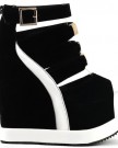 Show-Story-Two-Tone-Double-Platform-High-Heels-Sandals-BootsLF38823WT385UKWhite-0-0