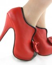 Show-Story-Vintage-Red-Black-Two-Tone-Bow-Platform-Stiletto-High-Heel-Ankle-BootsLF30427RD396UKRed-0-2