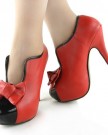 Show-Story-Vintage-Red-Black-Two-Tone-Bow-Platform-Stiletto-High-Heel-Ankle-BootsLF30427RD396UKRed-0-3