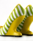 Show-Story-White-Yellow-Stripe-Canvas-Bow-Curved-Heel-Less-High-Heels-Yellow-Wedge-PumpsLF30202YL352UKYellow-0-2