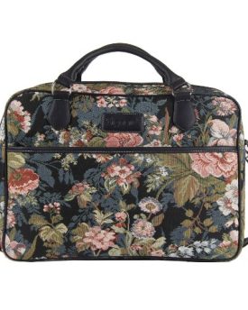 Signare-Womens-Laptop-Messenger-Shoulder-Bag-Tablet-Notebook-116-133-14-Up-To-156-Laptop-Compatible-Peony-Design-0