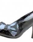 Size-6-Womens-Claudia-Ruby-Shoo-Black-Patent-Slip-On-High-Heels-0