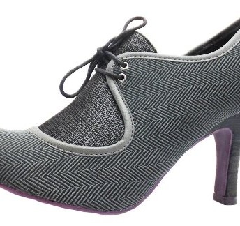 Size-6-Womens-Olivia-Ruby-Shoo-Black-Herringbone-Print-Lace-Top-High-Heels-0