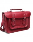 Small-Faux-Leather-Ox-Blood-Red-Traditional-Vintage-Style-School-Satchel-Bag-0-0