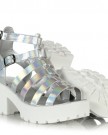 Sole-Affair-CURE-Womens-Ladies-Chunky-Cleated-Platform-Block-High-Heel-Peeptoe-Flat-Sandals-Shoes-Silver-Hologram-Size-UK-5-EU-38-0-3