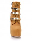 Sole-Affair-STARE-Ladies-Womens-Sexy-Gold-Trim-High-6-Stiletto-Heel-Platform-Ankle-Boots-Shoes-Tan-Size-UK-7-EU-40-0-2