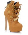 Sole-Affair-STARE-Ladies-Womens-Sexy-Gold-Trim-High-6-Stiletto-Heel-Platform-Ankle-Boots-Shoes-Tan-Size-UK-7-EU-40-0-3