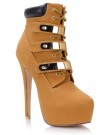 Sole-Affair-STARE-Ladies-Womens-Sexy-Gold-Trim-High-6-Stiletto-Heel-Platform-Ankle-Boots-Shoes-Tan-Size-UK-7-EU-40-0-5