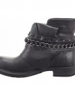 Sopily-Womens-Fashion-Shoes-Ankle-boots-Booty-ankle-high-Cavalier-Biker-Chains-Buckle-Heel-Block-Heel-3-CM-Black-FRF-3309-2-T-38-UK-5-0-1