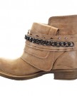 Sopily-Womens-Fashion-Shoes-Ankle-boots-Booty-ankle-high-Cavalier-Biker-Chains-Buckle-Heel-Block-Heel-3-CM-Camel-FRF-3309-2-T-37-UK-4-0-1