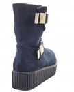Sopily-Womens-Fashion-Shoes-Ankle-boots-Booty-ankle-high-Cavalier-Buckle-Zip-Heel-wedge-platform-5-CM-Blue-FRF-BL71-T-36-UK-3-0-2