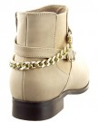 Sopily-Womens-Fashion-Shoes-Ankle-boots-Booty-ankle-high-Low-boots-Chains-Buckle-Heel-Block-Heel-25-CM-Beige-FRF-L85-T-41-UK-8-0-2