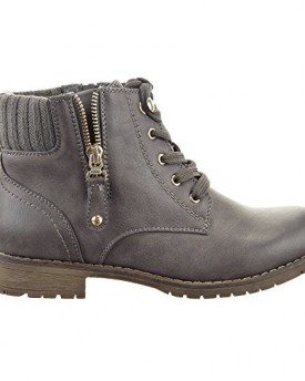 Sopily-Womens-Fashion-Shoes-Ankle-boots-Booty-high-top-Combat-Boots-Cavalier-Low-boots-Zip-Heel-Block-Heel-25-CM-Grey-FRF-708-T-38-UK-5-0