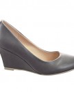 Sopily-Womens-Fashion-Shoes-Pump-Court-shoes-Decollete-ankle-high-Classic-Heel-Wedge-75-CM-Grey-WL-H822-01-T-41-UK-8-0