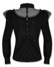 Spin-Doctor-Lavelle-Top-Blouse-Black-Goth-Steampunk-VTG-Victorian-Lace-Shirt-0-0