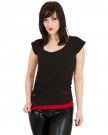 Spiral-Women-URBAN-FASHION-2in1-Red-Ripped-Top-Black-X-Large-0-0