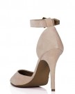 Stiletto-Heel-Pointed-Toe-Court-Shoes-Cream-Synthetic-Suede-UK-6-0-1