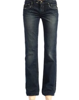 Stitchs-Womens-Bootcut-Jeans-Pocket-Zip-Worn-Denim-Trouser-29-0