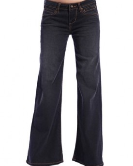 Stitchs-Womens-Wide-Leg-Jeans-Flared-Black-Denim-Comfort-Fashion-Pants-25-0