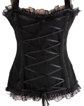 Stretch-Bodice-Top-with-Corset-Lacing-and-Lace-Trim-Size-16-0