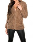 Stunning-Fluffy-jacket-coat-with-ears-side-Pockets-and-front-Zip-UK-810-EU-3638-SM-brown-0