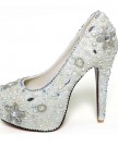 Stunning-Pearl-Covered-Platform-45-Inches-High-Heels-Wedding-Party-Shoes-UK-NEXT-DAY-DELIVERY-Silver-UK7-0-3