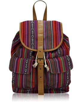 Stylish-Unisex-Celebrity-FashionUnisex-Rucksack-Shoulder-Bag-Multi-TI00269-Multi-Pink-0