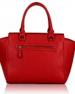 Stylish-Womens-Ladies-Celebrity-Fashion-Grab-Tote-With-Bow-Tie-Detail-TI0064-Red-0-1