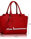 Stylish-Womens-Ladies-Celebrity-Fashion-Grab-Tote-With-Bow-Tie-Detail-TI0064-Red-0-3