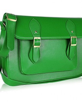 Stylish-Womens-Ladies-Celebrity-Handbag-Fashion-Double-Buckle-Crossbody-Bag-Green-TI00131-0