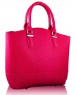 Stylish-Womens-Ladies-Celebrity-Handbag-Retro-Snakeskin-Tote-Handbag-TI00104-Pink-0-0