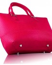 Stylish-Womens-Ladies-Celebrity-Handbag-Retro-Snakeskin-Tote-Handbag-TI00104-Pink-0-1