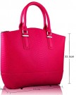 Stylish-Womens-Ladies-Celebrity-Handbag-Retro-Snakeskin-Tote-Handbag-TI00104-Pink-0-2