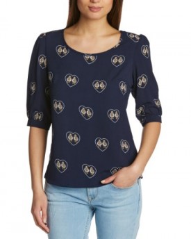 Sugarhill-Boutique-Womens-Duckie-34-Sleeve-Blouse-Blue-Navy-Size-10-0