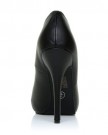 TIA-Black-PU-Leather-Stiletto-High-Heel-Platform-Peep-Toe-Shoes-Size-UK-4-EU-37-0-2