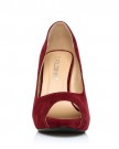 TIA-Burgundy-Faux-Suede-Stiletto-High-Heel-Platform-Peep-Toe-Shoes-Size-UK-6-EU-39-0-3