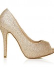 TIA-Champagne-Glitter-Stiletto-High-Heel-Platform-Peep-Toe-Shoes-Size-UK-4-EU-37-0