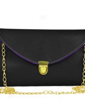 TRIXES-Women-s-Simple-Style-Envelope-Purse-Clutch-Bag-with-Shoulder-Clip-Chain-0